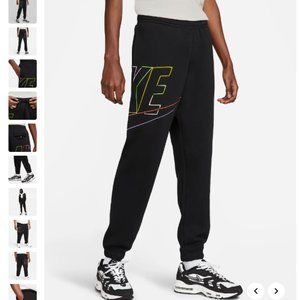 Nike sweatpants - black with large colorful logo
